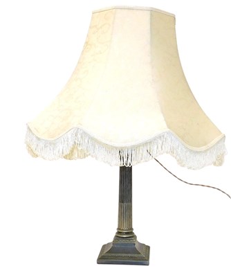 Lot 178 - An Edwardian silver plated Corinthian column...