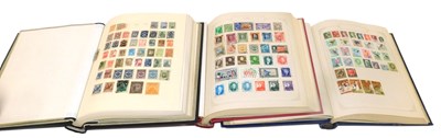 Lot 474 - Philately postage stamps, three albums of GB...
