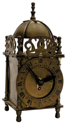 Lot 478 - A Smiths brass cased lantern...