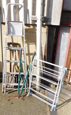 Lot 1019 - A Beldray A frame ladder, together with...