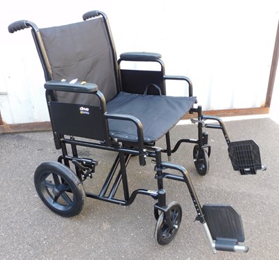 Lot 1026 - A Drive folding wheelchair, maximum user...
