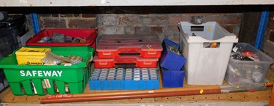 Lot 1055 - A quantity of carpet tacks, screws, nails,...