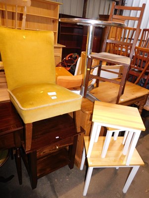 Lot 1073 - A group of furniture, to include a hardwood...