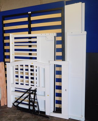 Lot 1086 - A Joseph white painted single bed frame,...