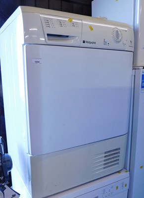 Lot 1094 - A Hotpoint Aquarius 8kg tumble dryer, TCM580.