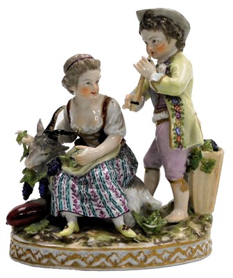 Lot 490 - A Meissen Augustus Rex porcelain figure...