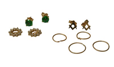 Lot 222 - A group of earrings, to include a pair of...