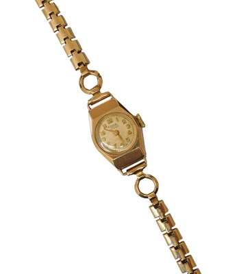 Lot 217 - A Rone lady's 9ct gold cased wristwatch, the...