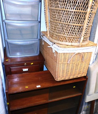 Lot 1155 - A group of furniture, including a bookcase...