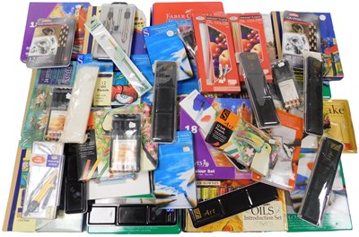Lot 638 - Artist's materials, to include oil pastels,...