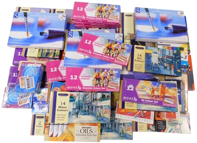 Lot 640 - Artist's materials, to include acrylic paint,...