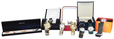 Lot 583 - Gentleman's dress wristwatches, including...