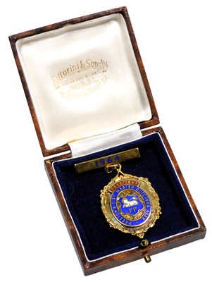 Lot 603 - A silver gilt and enamel jewel, for the...