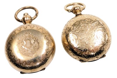 Lot 568 - Two early 20thC gold plated sovereign cases,...