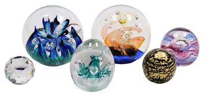 Lot 660 - Two Selkirk glass paperweight, boxed,...
