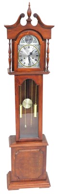 Lot 750 - A Highlands mahogany cased grandmother clock,...