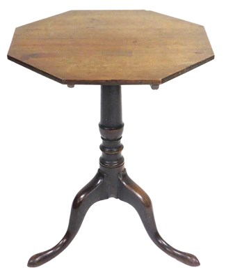 Lot 841 - A 19thC mahogany tilt top occasional...