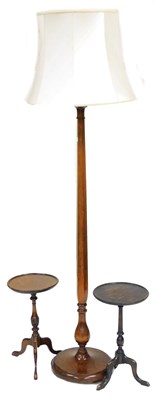 Lot 849 - An early 20thC stained mahogany standard...