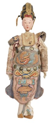 Lot 10A - A 19thC Chinese opera doll, with a composite...