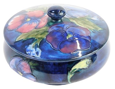 Lot 26 - A Moorcroft pottery bowl and cover decorated...