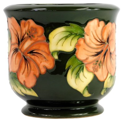 Lot 29 - A Moorcroft pottery planter decorated in the...