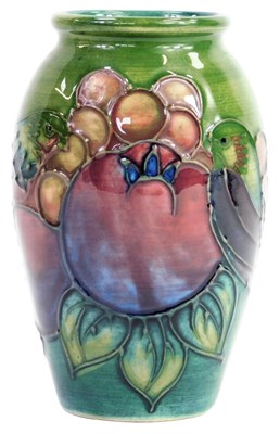 Lot 30 - A Moorcroft pottery vase decorated in the...