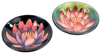 Lot 34 - Two Moorcroft pottery pin dishes, each...
