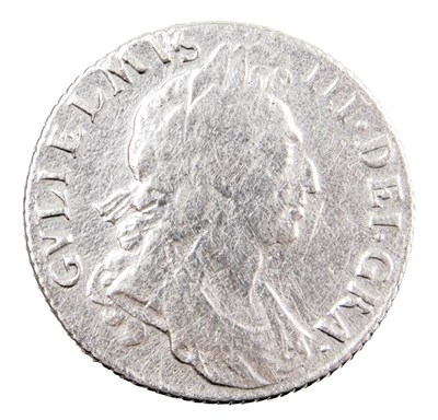 Lot 715 - A William III silver shilling 1697.