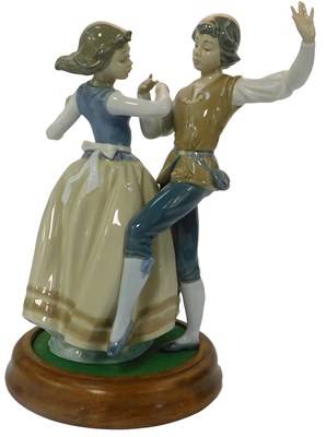 Lot 46 - A Lladro porcelain figure group, modelled as...
