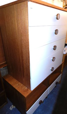 Lot 1137 - A part bedroom suite, comprising a chest of...