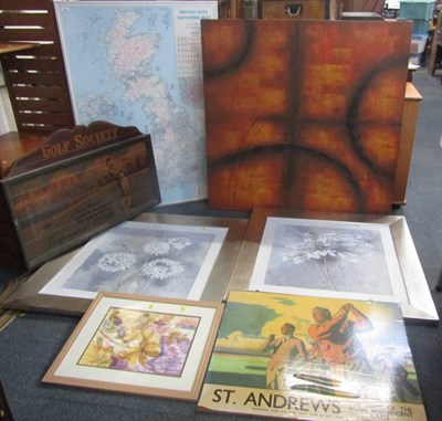 Lot 2079 - Pictures and prints, including a large British...