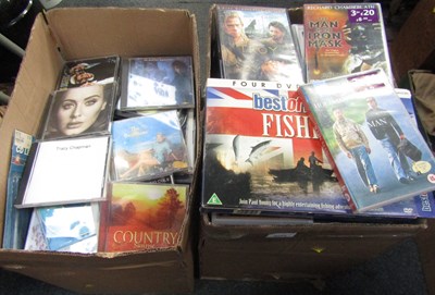 Lot 2092 - A group of CDs and DVDs, titles...