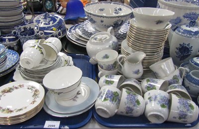 Lot 2099 - Blue and white household ceramics, including...