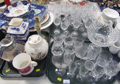 Lot 2107 - Glassware and ceramics, glassware to include...