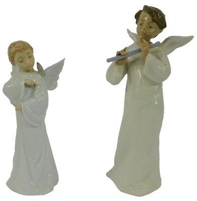 Lot 118 - Two Nao porcelain figures, modelled as angels,...