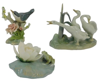 Lot 169 - A group of Lladro porcelain, comprising a...