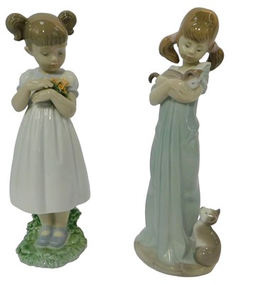 Lot 183 - Two Lladro porcelain figures, modelled as a...