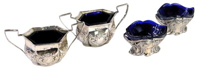 Lot 349 - A pair of Edward VII twin handled open...