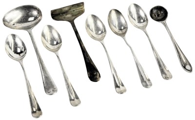 Lot 463 - A set of five silver George VI Old English...