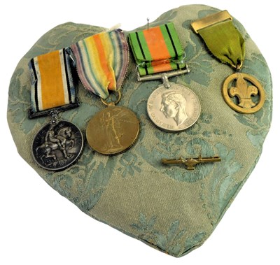 Lot 499 - Two World War I medals, named to Pte TW Jarvis...