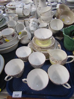 Lot 2127 - A part tea service by Sheriden bone china,...