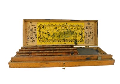 Lot 397 - An LL Childs The Easy Sign Marker printing set,...