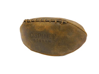 Lot 407 - An Osprey brown leather wash bag, in the form...
