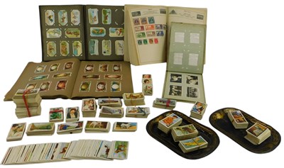 Lot 433 - Various cigarette cards, loose and in albums,...