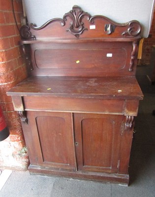 Lot 1004 - A Victorian mahogany chiffonier, with a...