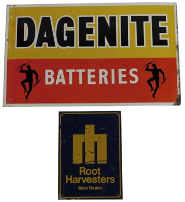 Lot 290 - A Root Harvester's Main Dealer tin sign, 28cm...