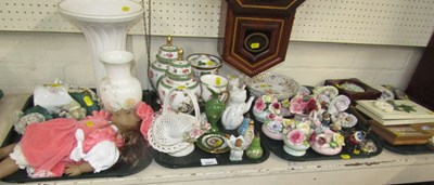 Lot 2003 - Ceramics including a vase, butter dish and...