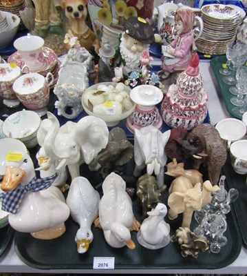 Lot 2076 - Decorative ceramics, including a Meerkat, a...