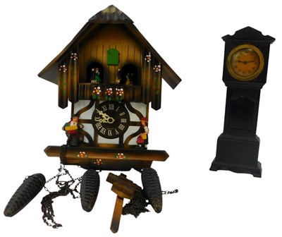 Lot 534 - A 20thC cuckoo clock, chain driven, 25cm...