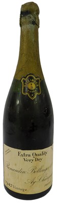 Lot 538 - A bottle of Renaudin Bollinger and Co 1947...